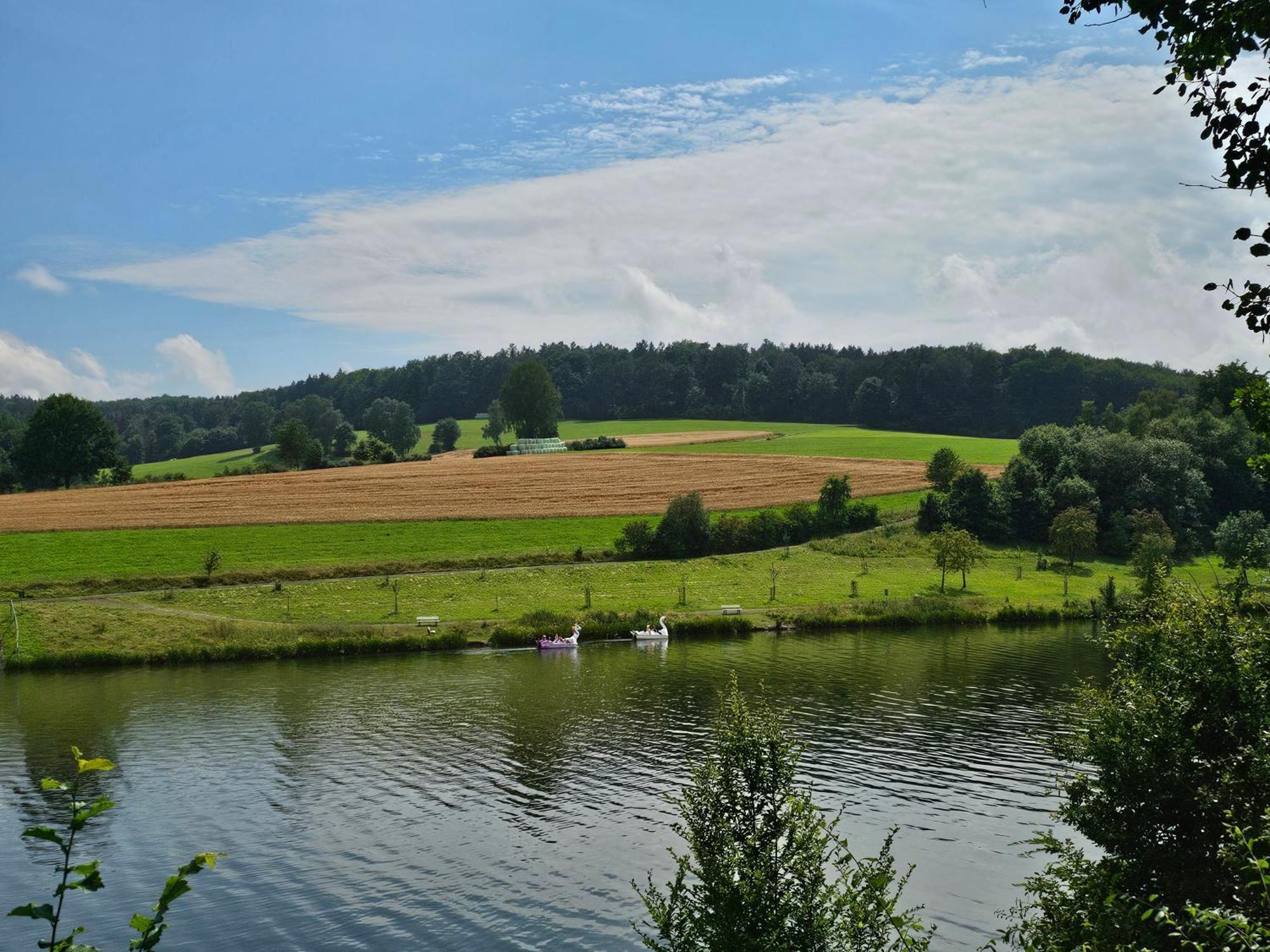 Ferienhaus "Schmetterling" Am See Im Bergland Кирххайм Экстерьер фото